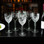 Set of 6 wine glasses photo