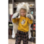 wow video Детский костюм "Накидка-плащ белый тигр" из плюша