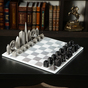 Шахи "Paris and London" з мармуровою дошкою від Skyline Chess фото