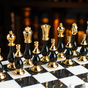 чорні шахові фігури фото