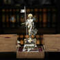 "Courageous Ukraine" brass "Pandora" statuette, marble, gilding and silver plating