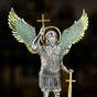 Статуетка "Святий Архангел Михаїл" захисник Києва, латунь "Pandora", позолота, сріблення