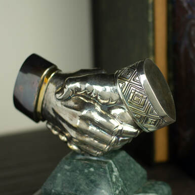 Brass figurine "Unity" with gilding and silver plating