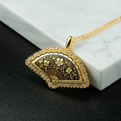 gold plated pendant photo