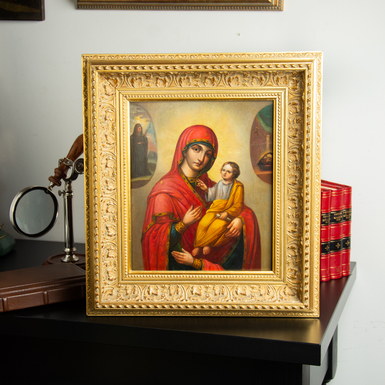 Buy an antique icon of the Mother of God of Trojeručica