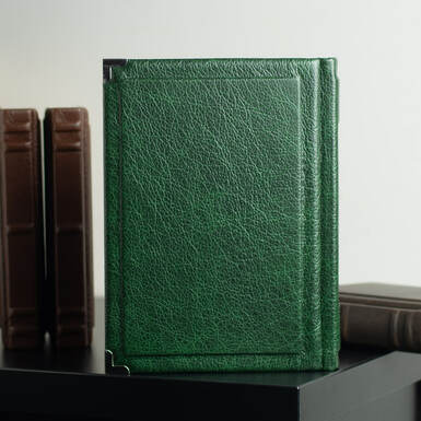 book with embossed photo