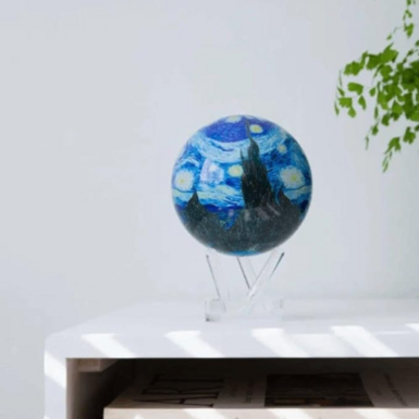 self-rotating globe photo
