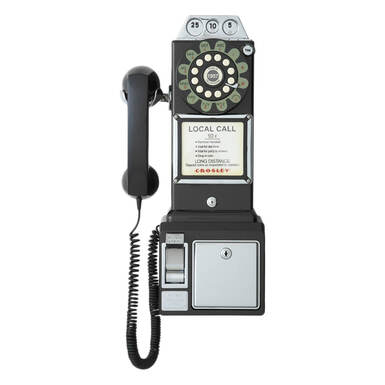 Crosley - Винтажный платный телефон в стиле 1950-х годов от Crosley