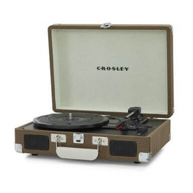 Vinyl record player "Cruiser Plus Portable Turntable with Bluetooth In/Out - Tweed" by Crosley