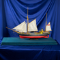 Handmade decorative model of the Norwegian game fishing schooner "Geyser" photo