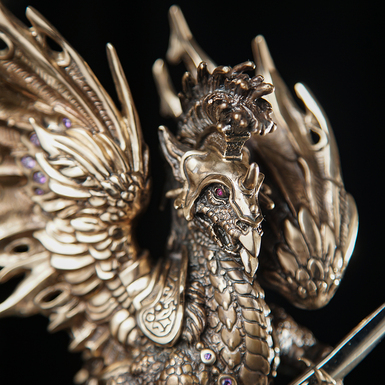 дракон із бронзи фото 1