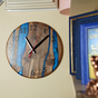 настінні годинники ручної роботи з дерева та смоли фото 1