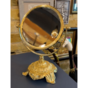 wow video Gilded brass mirror «Mystery» by Сre Art