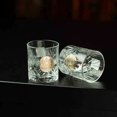 glasses with gilding photo