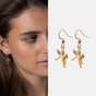 earrings of holy angels are gold-plated