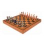 chess with leather board photo