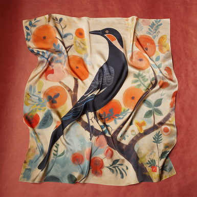 Платок из натурального шелка 