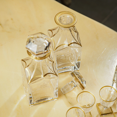 set of decanters photo