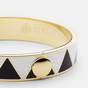 Alma Gold Plated Brass Enamel Bracelet by Skultuna (Unisex)