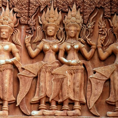 apsara decor statue