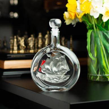 круглий декантер фото