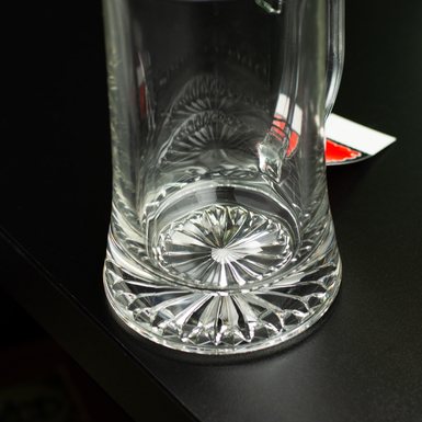 glass with tin handle photo