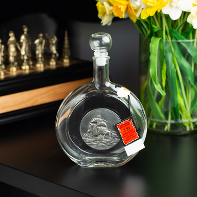 decanter with tin pattern photo