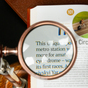 magnifying glass for gift photo