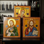 Buy three icons "Deisis" (Jesus Christ, the Mother of God and John the Baptist) of the late 19th century, Vinnytsia region