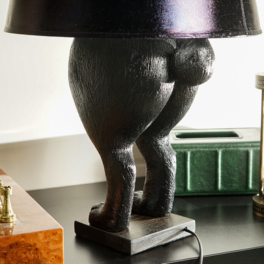 лампа з кролячими лапами та хвостом фото 1