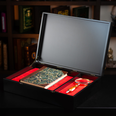 book in a case photo