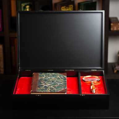 book in a case as a gift photo