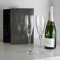 Crystal champagne glasses "Gloria" (2 pcs.) by Royal Buckingham, Great Britain