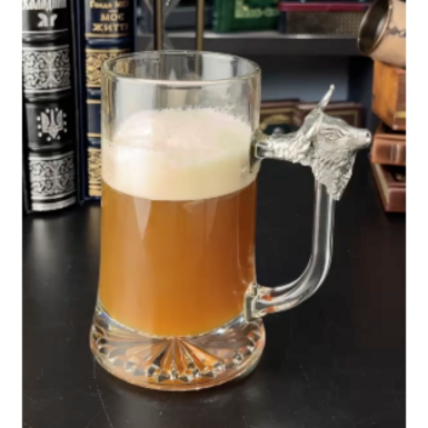 wow video Glass beer glass "Bull" from Freitas & Dores