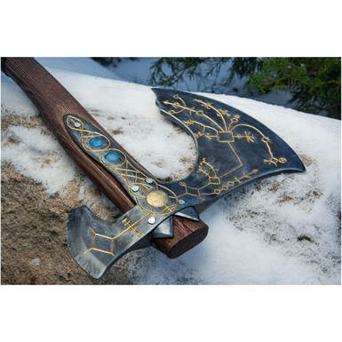 Handmade ax "Leviathan" by Topor & Molot