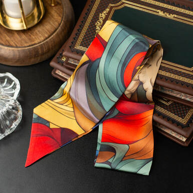 Silk twill "Ancient Greece" from FAMA (limited collection, 90x7 cm)