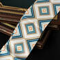 Silk twill "Stylish geometry" from FAMA (limited collection, 90x7 cm)