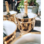 golden champagne bucket