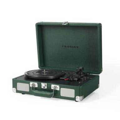 Cruiser Plus Portable Turntable with Bluetooth In/Out - Emerald by Crosley