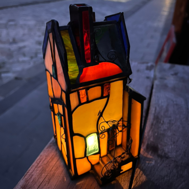 stained glass lamp photo