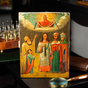 Buy an antique icon of the Intercession of the Holy Virgin