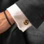 steel cufflinks photo