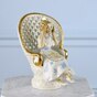 Vintage porcelain figurine "Girl in a chair", Spain photo