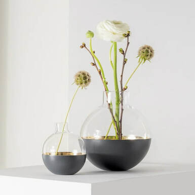 Bubbly vase by Skultuna