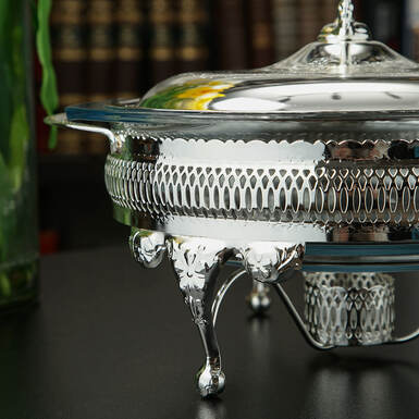 silver plated dish photo