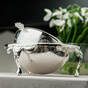 Silver plated caviar bowl photo