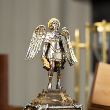 Statuette of Archangel Michael photo