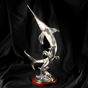 silver plated statuette photo