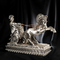 silver plated statuette photo