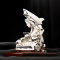 silver plated statuette photo